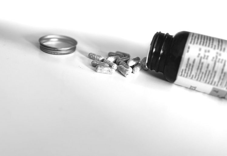 a close-up of a bottle